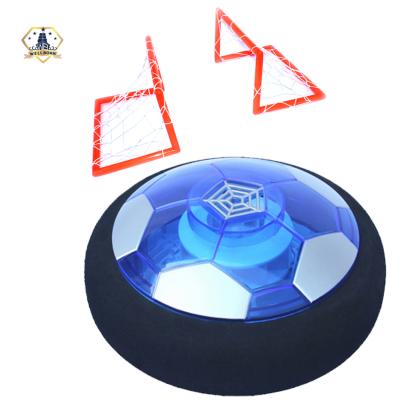 China DIY Pretend To Play Rechargeable Air Football Soccer Ball Gym Hover Soccer Ball Set With Led Light for sale