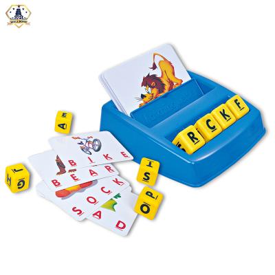 China Deluxe Educational Language Learning Picture Words Matching Letter Toy Game For Kids for sale