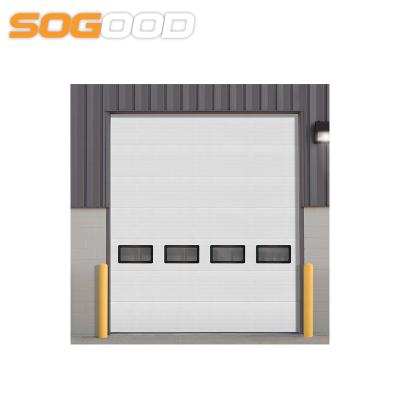 China Thermal Insulation 14x14 Industrial Doors Automatic Lift Up Commercial Garage Door for sale