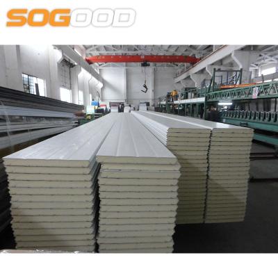 China Modern 40mm Thickness White Color Garage Door Sandwich Panel for sale