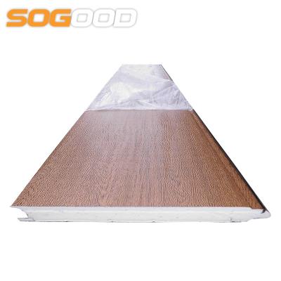 China Contemporary 40mm Thickness Insulated Sandwich Panels For Sectional Overhead Doors for sale