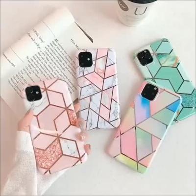 China Maxwill Shockproof Luxury Marble Custom Designer Cute Cell Phone Cases Cover Bags For iPhone 12 13 Pro Max For Samsung Cell Phone Case for sale