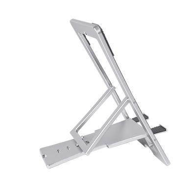 China Maxwill Metal Pocket Adjustable Aluminum Adjustable Cell Phone Holder Foldable Desktop Stands For iphone pro 12 Max 13 Phone Stand for sale