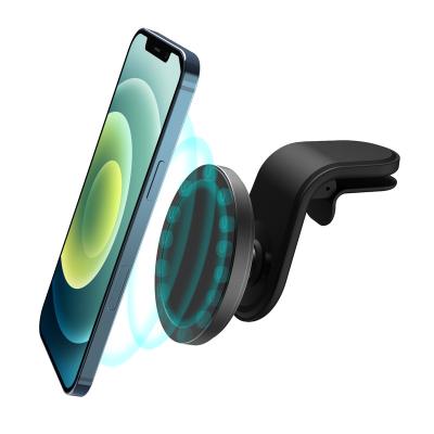 China New Maxwill 10w 15w Magsaf Magnetic Car Mount magsaf USB QI Fast Phones for iphone 12 13 pro car charger TYPE-C car phone wireless charger max for sale