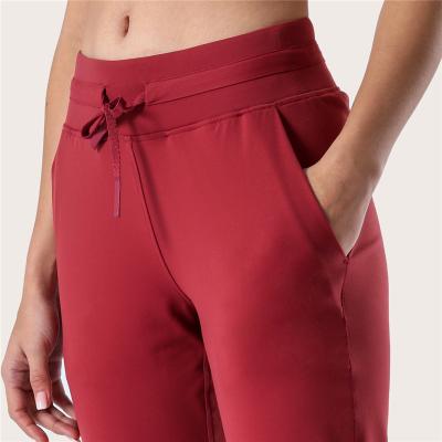 China Anti-Wrinkle Women Gym Custom Tights Sweat Trouser Pants Sweatpants With Pocket Custom Gym Jogger Pants for sale