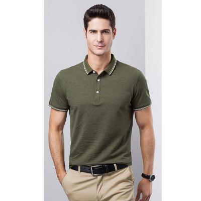 China Polyester Anti-Shrink High Quality Spandex Half Zipper Custom Your Own Fancy Polo Shirts Mens Logo Velor Khaki Blank Velvet Embroidery for sale