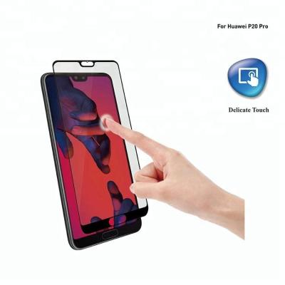 China Mobile Phone Full Covered 0.33mm Colored Tempered Glass Screen Protector For Huawei P20 pro for sale