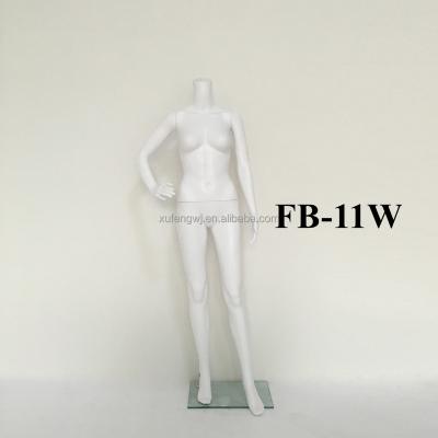 China With Full Display High Quality White Headless Full Body Wig FB-11W Low Price Female Mannequin for sale