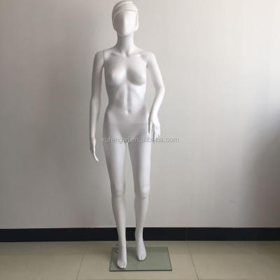 China Factory Direct Sale Abstract Head Window Display Full Body Ecru Adjustable Standing Model Abstract Head White Color Female Mannequins for sale