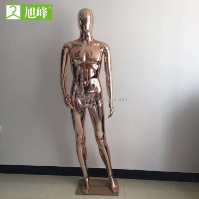 China With Cheap Wholesale Nerd Man Model Chrome Base Full Body Plastic Metallic Silver Male Mannequin for sale