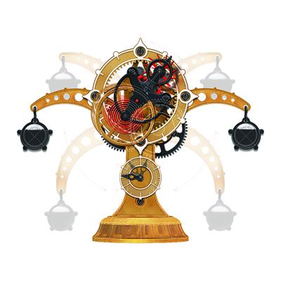 China DIY TOY New Mr. G.E.T Clock Set Toy Sci Factory Leonardo Da Vinci DIY Collection Model For Science Gift for sale