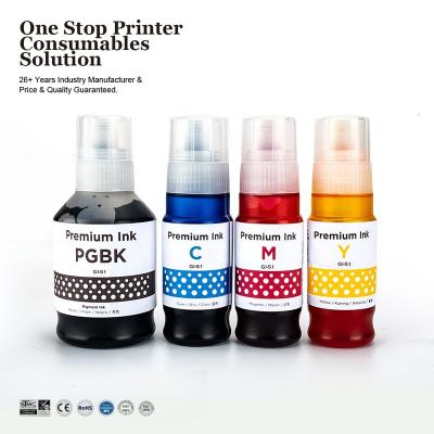 China GI 51 GI-51 GI-51 INK-POWER Premium Compatible Bulk Bottle Eco-Friendly Color Refill Water Based Ink For Canon PIXMA G3520 Printer for sale