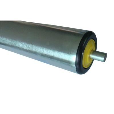 China Conveyor Lines Galvanized Steel Gravity Conveyor Rollers With Steel Sprocket Roller Carrier Idler Roller for sale