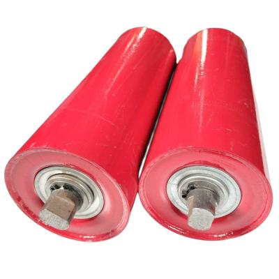 China Conveyor Lines Customize PU Silicon Rubber Roller Equivalent Pressure Rollers Convey Polyurethane Elastomer Rollers for sale