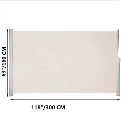 China Aluminium Extendable Sun Protection Screen for Balcony Patio and Garden 160*300cm for sale