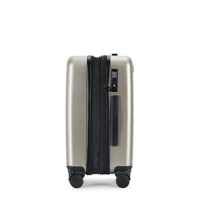 China Hard ABS Expandable Zipper Suitcase Bag ABS Side Luggage Bag With 5cm Space Expand for sale