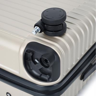 China Removable ABS Wheels Cabin ABS PC Suitcase Luggage Easy To Install And Save Cargo Space for sale