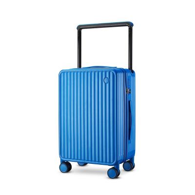 China Young Wide Trolley Case With Much More Space Aluminum Trolley PC Bag Student Luggage Travel Case for sale