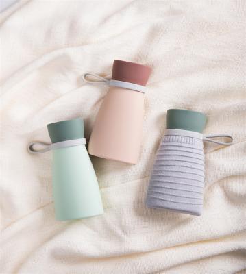 China Indoor Use Cute Pinmoo Hand Bottle Warmer Bottles 380ml Hand Warmer Portable Hot Water Bags for sale