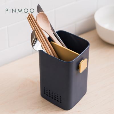 China 2021 Pinmoo Viable Hot Sale Kitchen Knife Chopstick Spoon Fork Utensil Holder For Kitchen Storage for sale