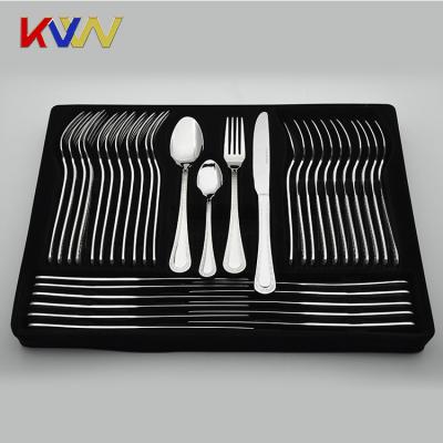 China Sustainable 72 Piece Dinnerware Set Stainless Steel Cutlery Set For 12 People for sale