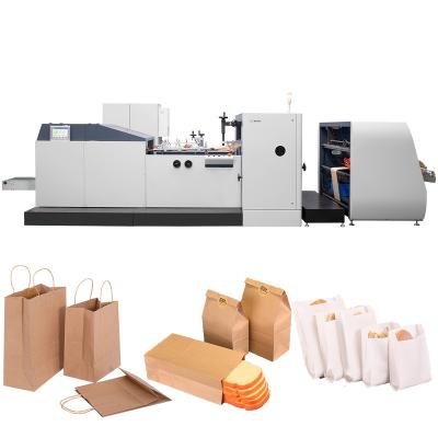 China Cheapest hotels ROKIN BRAND grocery v bottom lmd 400 kraft paper bag making machine for sale