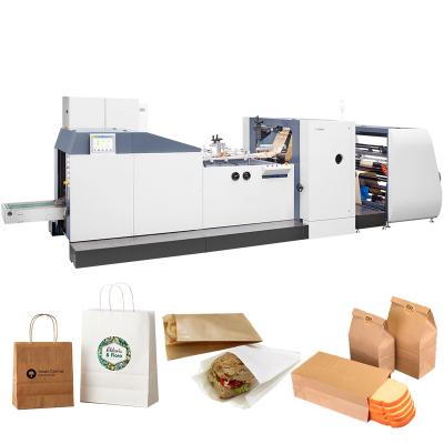 China Hotels ROKIN BRAND Automatic Square Bottom Paper Bag Making Machine for sale