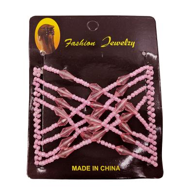 China Fashionable Hair Comb FS002Colorful Flower Women Shape Double Combs Hair Clips Magic Rhinestone Hair Combs Wholesale Beaded Hair Accessories Hairpin for sale