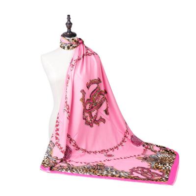 China Fashionable Scarf China Made Factory Price Colorful Long Satin Silk Scarf Super Soft High Quality Scarf for sale