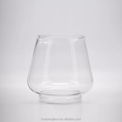 China Modern Art Unique Hand Made Clear Plant Glass Vase and Fish Glass Bowl for sale