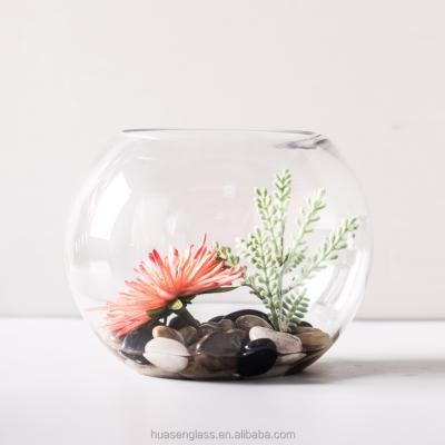 China Viable Clear Borosilicate Glass Ball Fish Bowl for sale