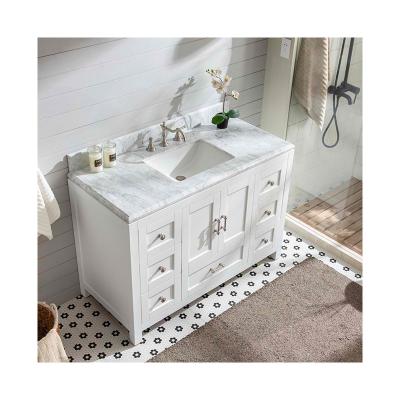 China Wooden Modern Hot Sales Bathroom Cabinet Top Quality Wash Double Freestanding Basin Cabinet For Home for sale