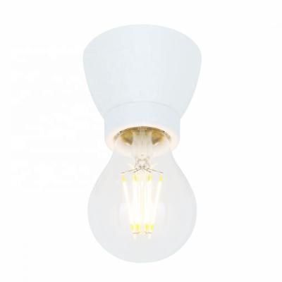 China EUROPEAN E27 Ceramic Light Socket Base Base Bulb Lamp Base Porcelain Lamp Holder Fuzhou Factory for sale