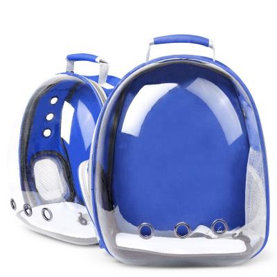 China Amazon Breathable Hot Sale Dog Cat Carrier Bag Space Capsule Portable Transparent Pet Backpack for sale