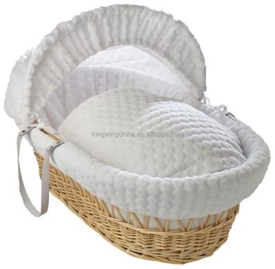 China Wicker Corn Husk Cradle Moses Basket for sale