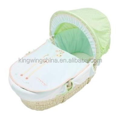 China Corn Husk Corn Basket With Cloth Cover / Dressings Corn Moses Basket for sale