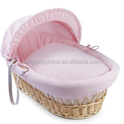 China Corn Husk Corn Basket With Cloth / Corn Moses Basket With Dressings for sale