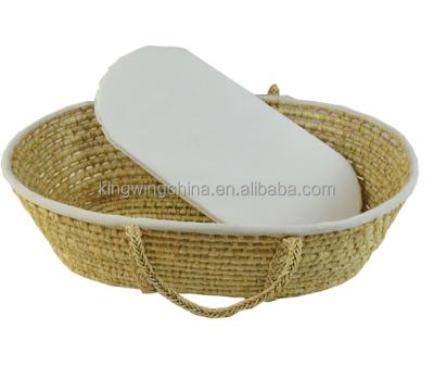 China Eco-Friendly Baby Sleeping Corn Moses Basket for sale