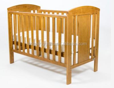 China 120x60CM solid wood pine wood baby cradle/fixed side baby cradle for sale