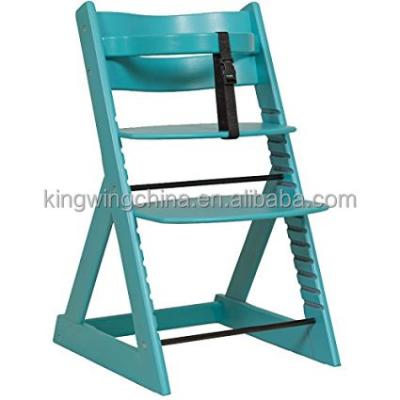 China Solid Wood Baby Wood Feeding Umpire Chairs in Blue for sale