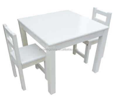 China Non-Toxic White Kids Table Chair Set for sale