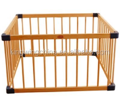 China 4 sides modern wooden baby playpens for sale