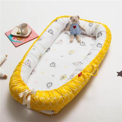 China Portable 100% Cotton Modern Folding Carry Newborn Baby Bed Cot Sleeper Hutch Nest for sale