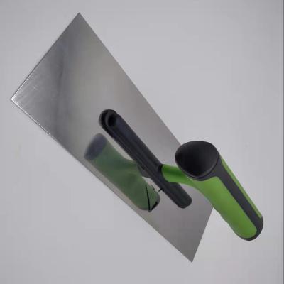 China Stainless Steel Blade Handle Soft Brick Paint SQUARE Concrete Plastering Trowel for sale