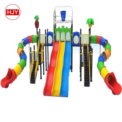 China Fiberglass TOP 1 factory amusement water park equipment fiberglass water slide for sale for sale