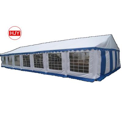 China Water proof heavy steel party tent 6X15 material 19X49ft PVC consitration PVC tent for event and party for sale