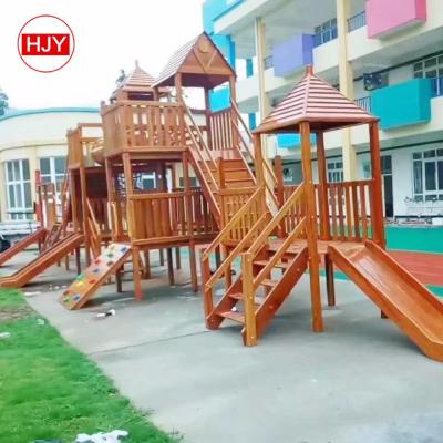 China 2018 Wholesale Best Cheap Sale 3-12years Mini Kids Outdoor Wooden Playground for sale