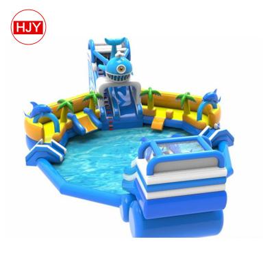 China Event China Customized New Design Marine Theme Inflatable Water Park Slide For Adult for sale