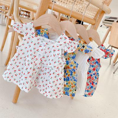 China Anti-wrinkle children clothes 2021 summer baby dress star bridesmaids new slip dress children dress for sale