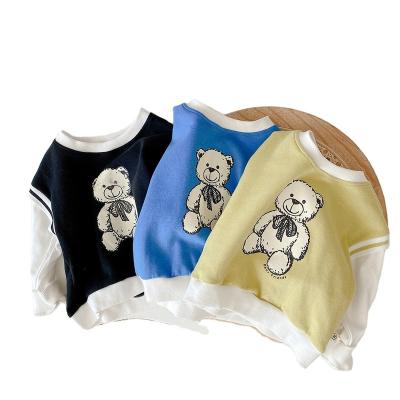 China 2020 New Spring Children's Autumn Baby Clothes Boy And Girl Breathable Cartoon Sweatshirt Korean Style Print Pullover Sweater Tops for sale